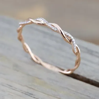 Round Diamond White Women's Band