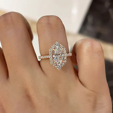 Oval Cut Diamond White Sterling Silver Halo Engagement Ring