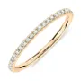 Round Cut Diamond White Sterling Silver Stackable Ring Eternity Wedding Band