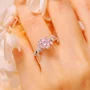 Round Cut Fancy Pink 925 Sterling Silver Classic Engagement Ring