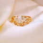 Marquise Cut Diamond White Sterling Silver Yellow Gold Bridal Sets