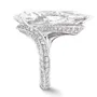Diamond White Pear Cut Engagement Ring in 925 Sterling Silver
