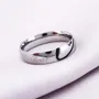 Real Love Heart Titanium Couple Rings