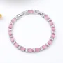 Fancy Pink Crystal 7" Bracelet