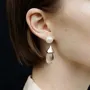 Crystal Quartz Drop Earrings