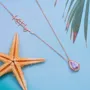 Pear Cut Personalized Handmade Birthstone Name Necklace