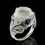 Fancy Floral Moonstone Ring for Women