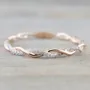 Round Diamond White Women's Band